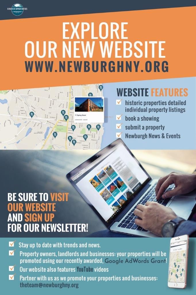 Plakat Explore Newburgh Website