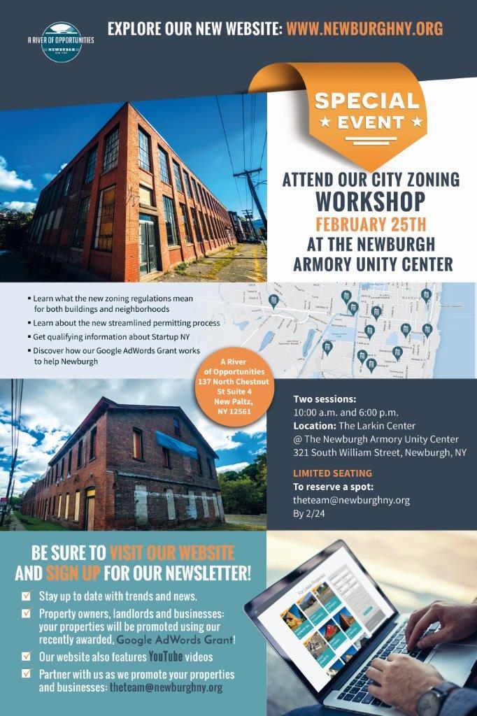 Plakat Newburgh Zoning Workshop
